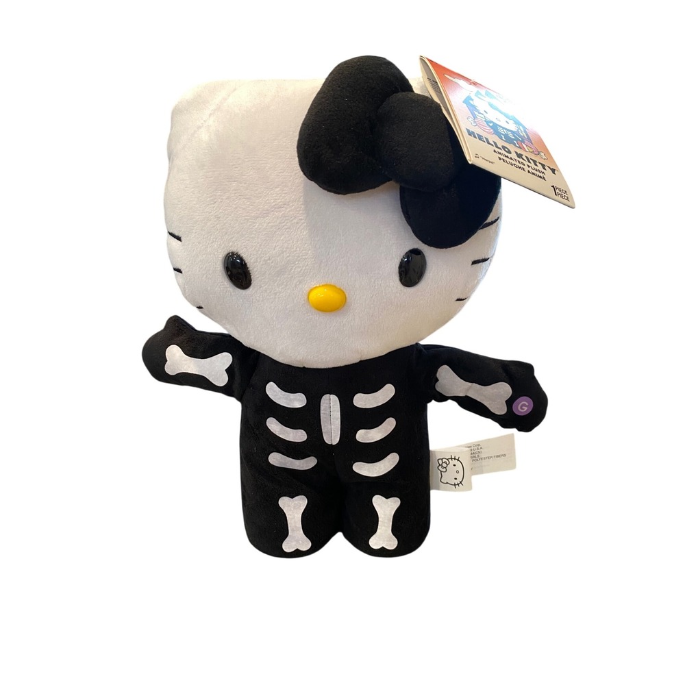 Hello Kitty Animated‎ Plush Skeleton Costume Halloween Dancing Music NWT